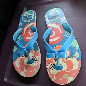 Kate Spade flip flop floral